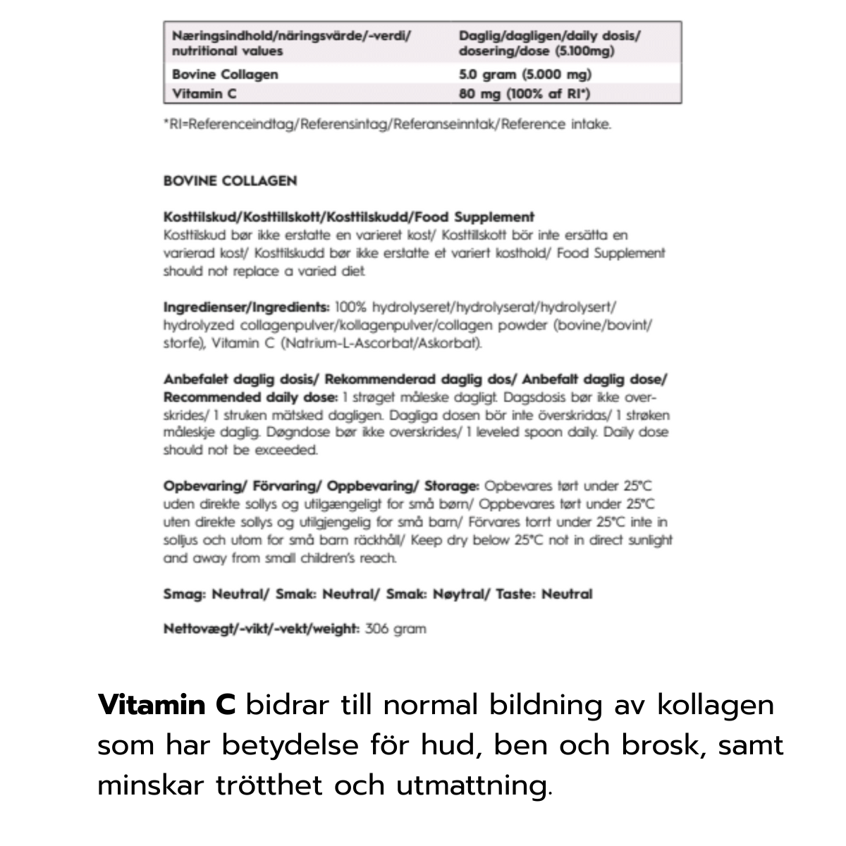 Bovine Collagen+ (60 dagar)