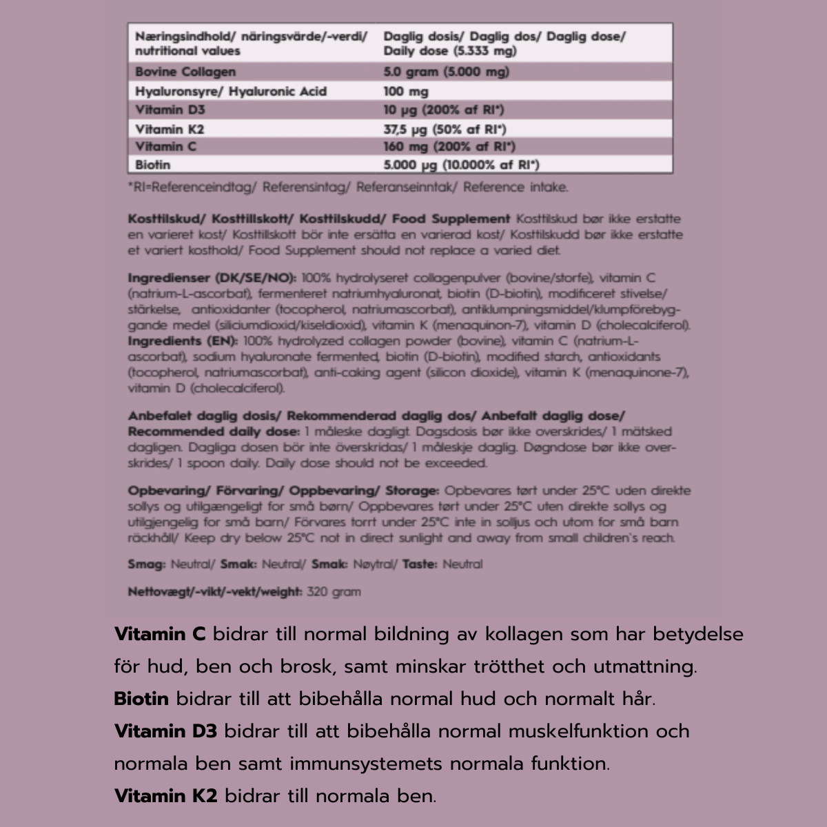 Bovine Collagen Pro Edition (60 dagar)